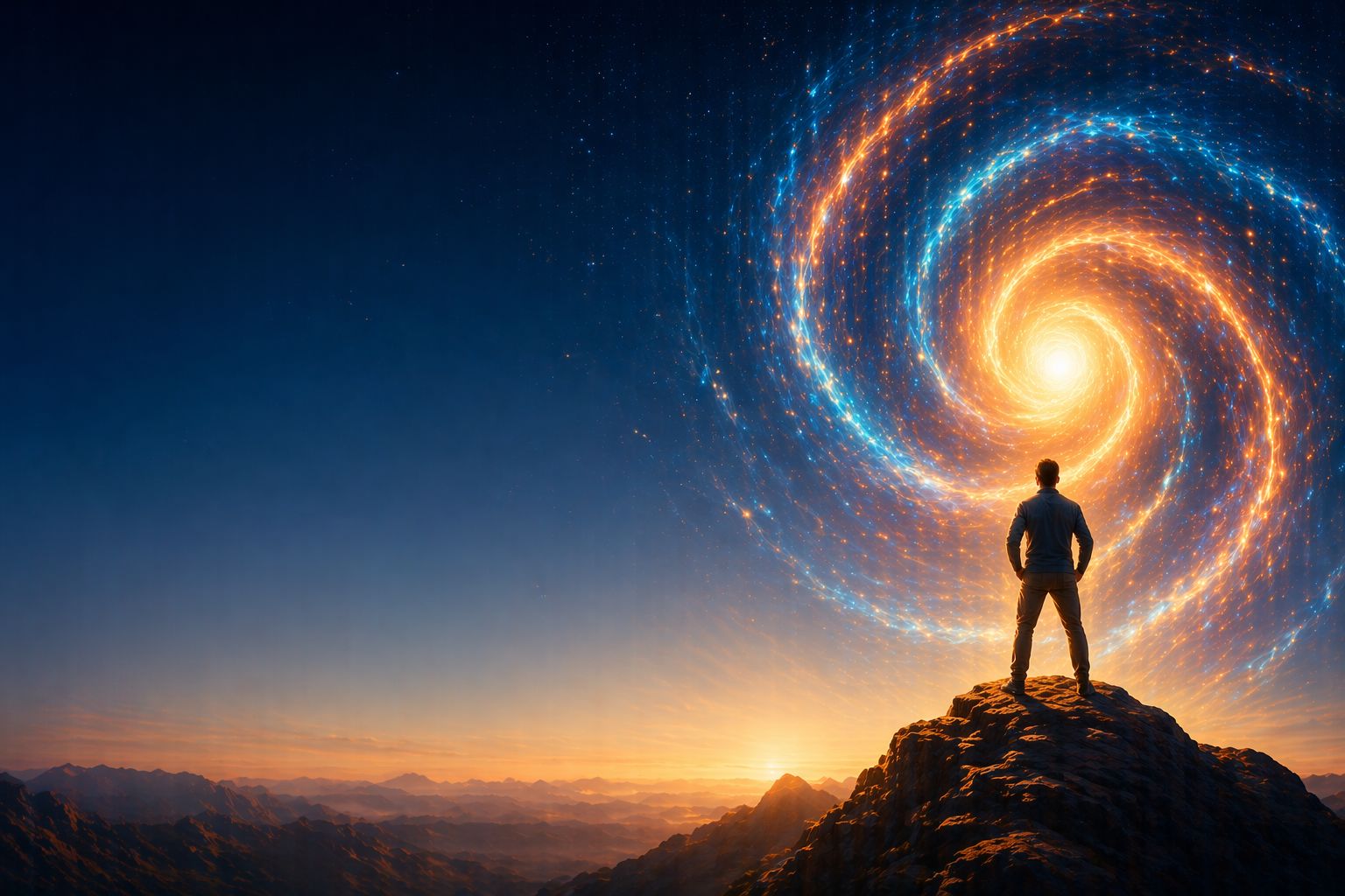 Abstract flowing energy pattern